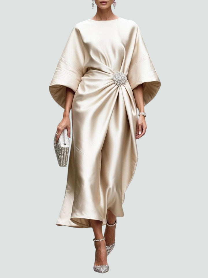 Maelys | Twisted Twist Front Midi Dress for Women