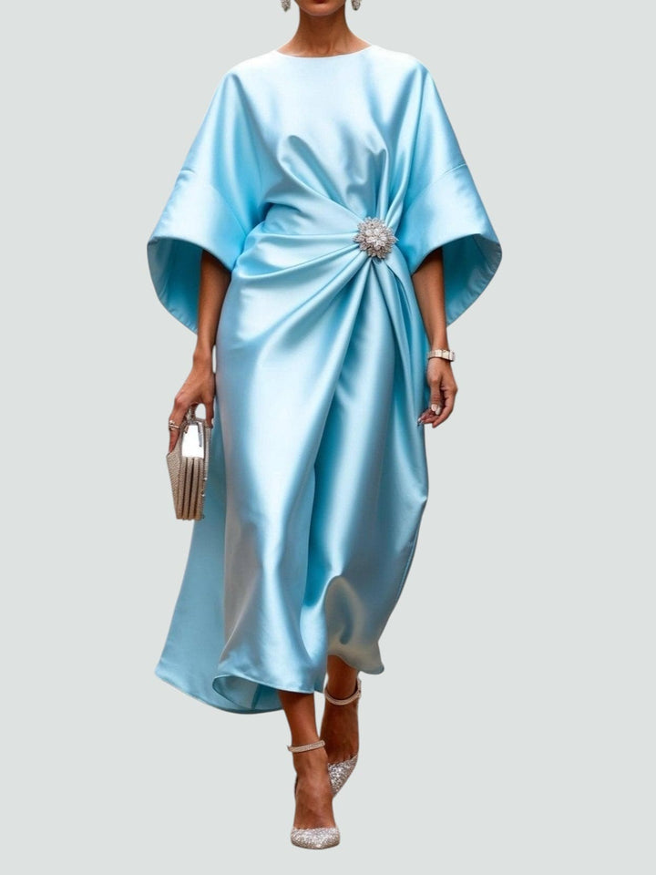 Maelys | Twisted Twist Front Midi Dress for Women