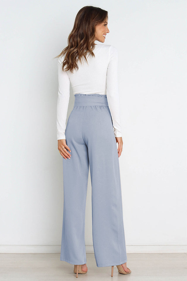 Winona | Matte High Waist Wide Leg Trousers for Women