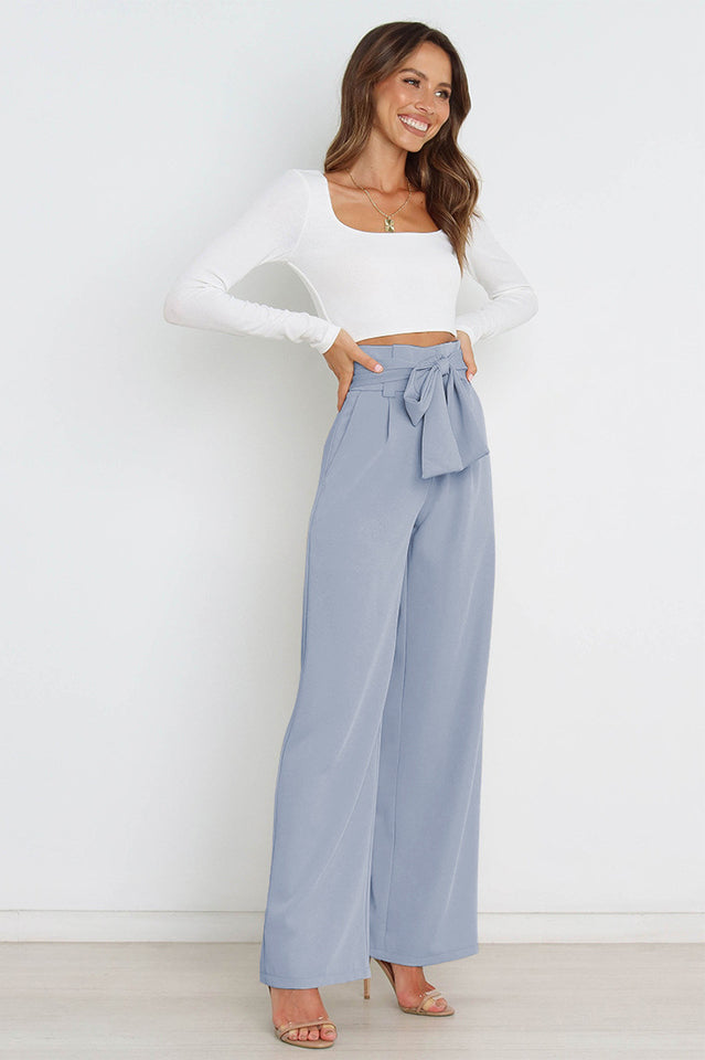 Winona | Matte High Waist Wide Leg Trousers for Women