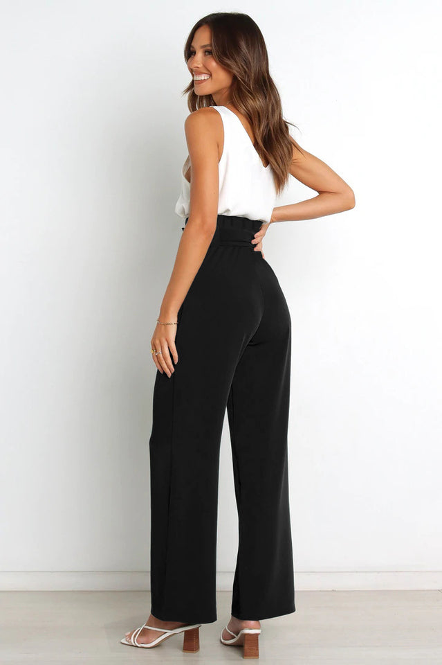 Winona | Matte High Waist Wide Leg Trousers for Women