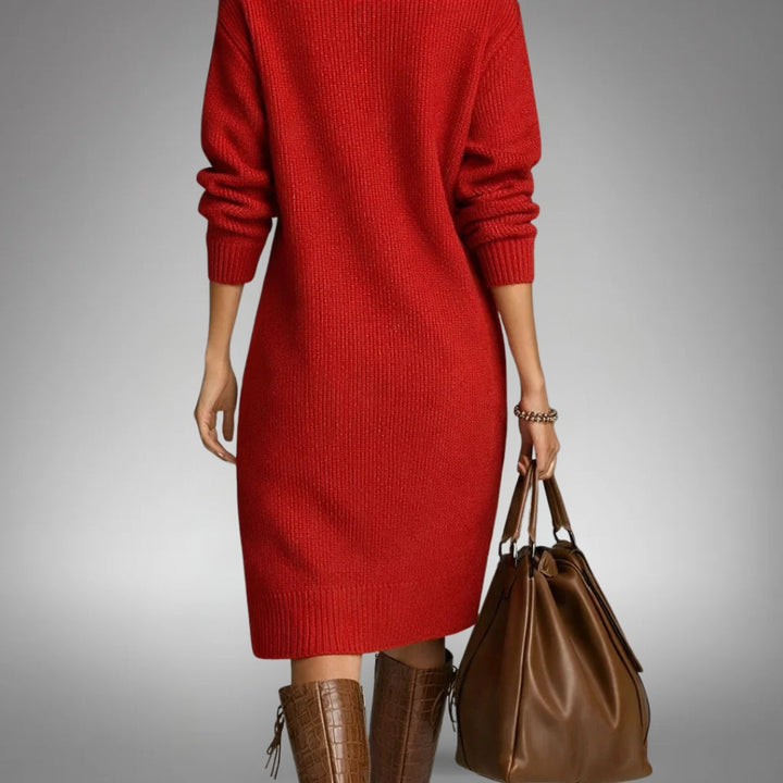 Honorine | Lush Wool Blend Knit Sweater Dress for Women