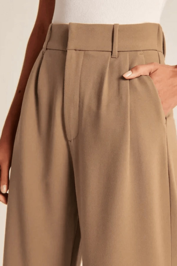 Verena | Panelled Wide Leg Trousers for Women