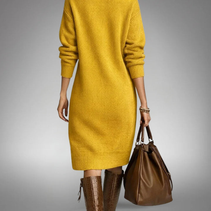 Honorine | Lush Wool Blend Knit Sweater Dress for Women