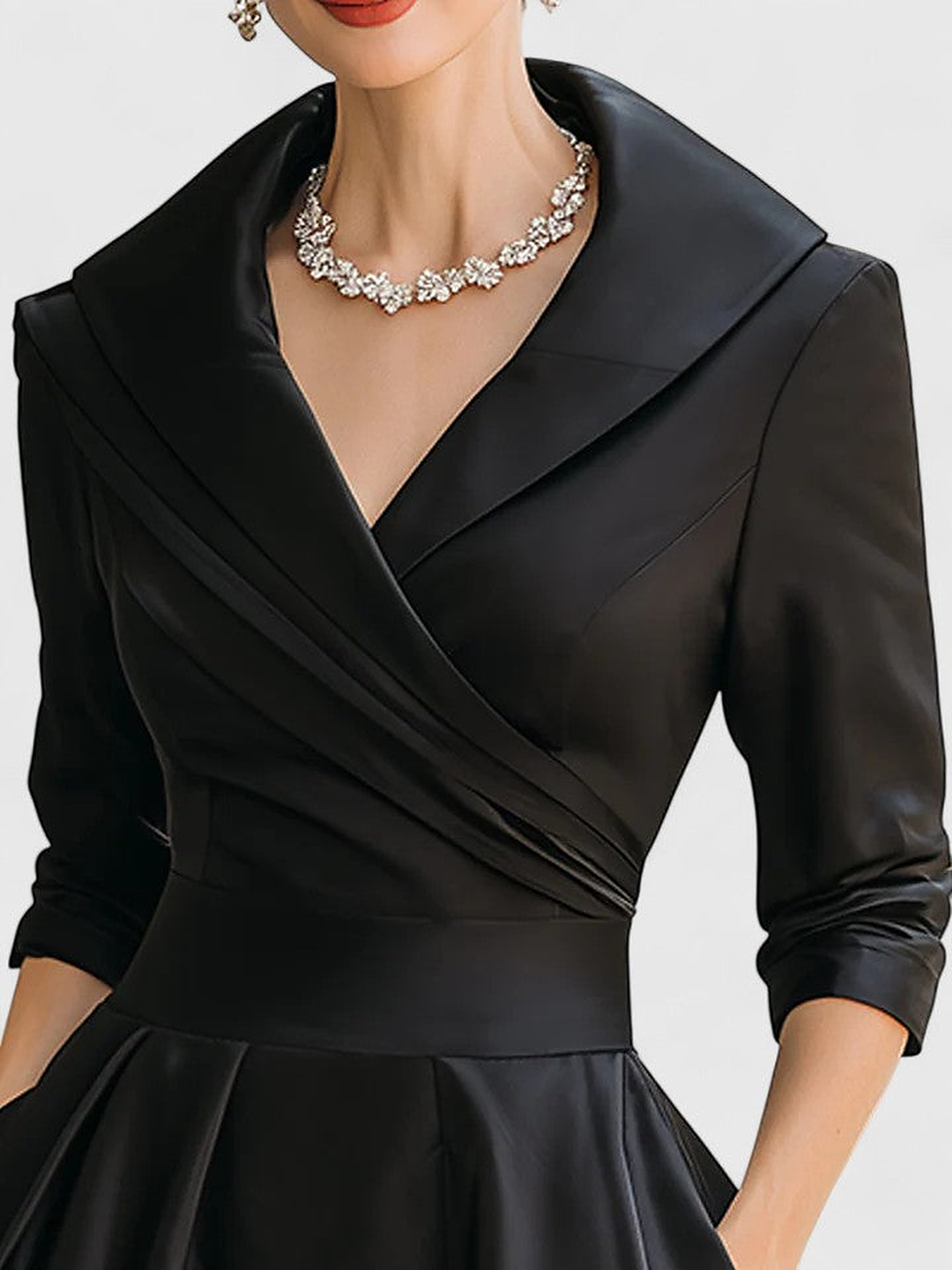 Julie | Belted Wrap Midi Dress for Women