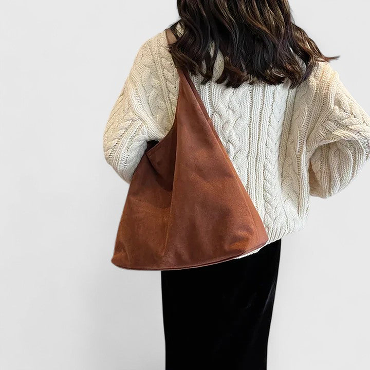 Jeanne | Softened Faux Suede Hobo Shoulder Bag for Women