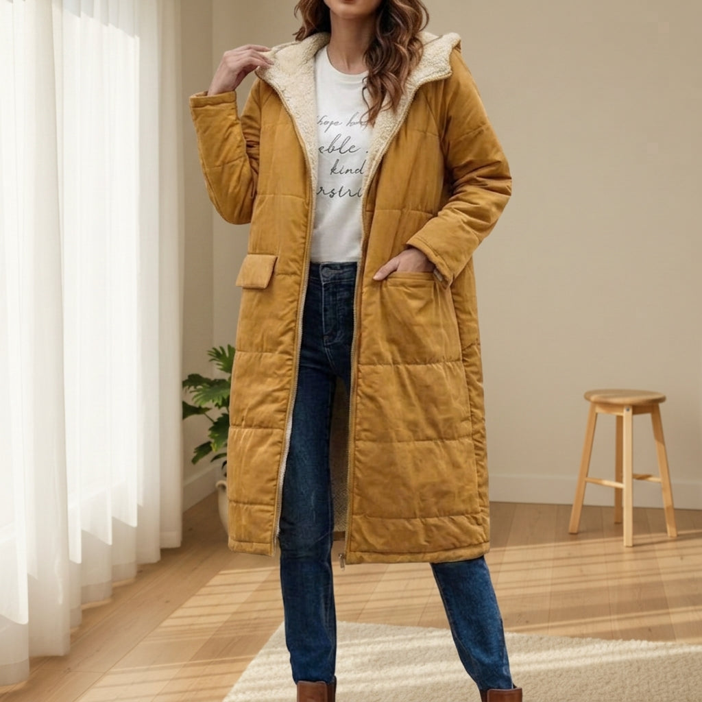 Matilda | Sturdy Sherpa-Lined Long Puffer Coat for Women