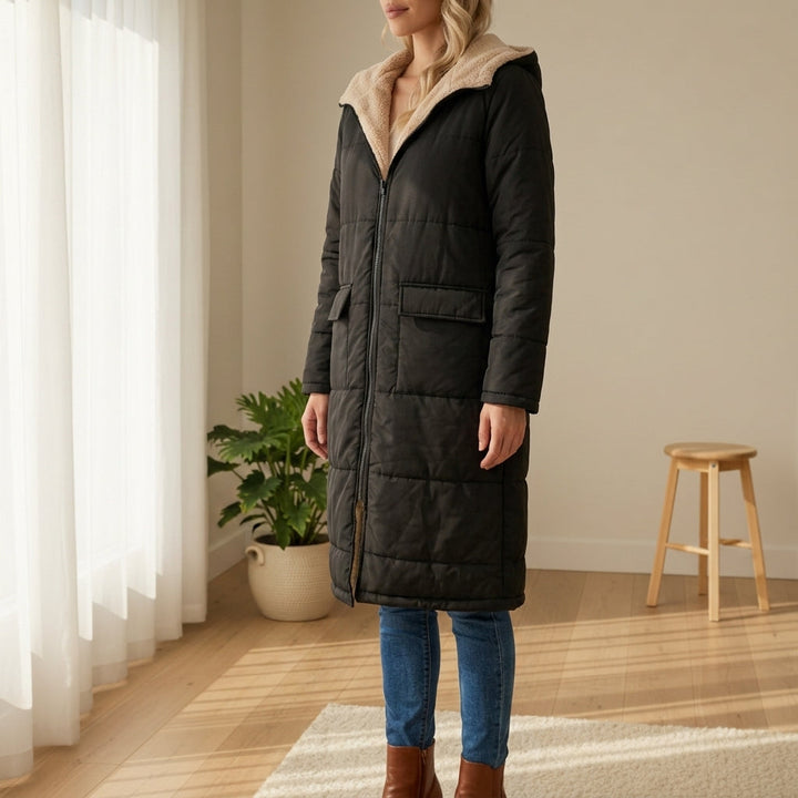 Matilda | Sturdy Sherpa-Lined Long Puffer Coat for Women