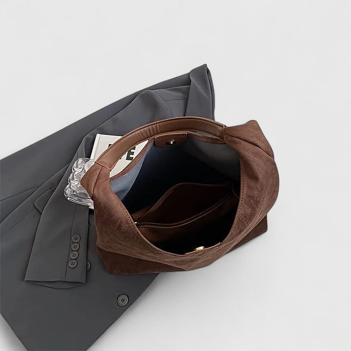 Jeanne | Softened Faux Suede Hobo Shoulder Bag for Women