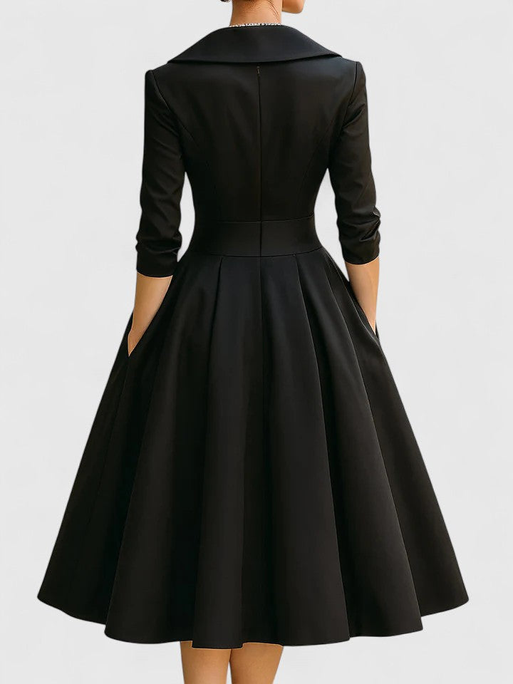 Julie | Belted Wrap Midi Dress for Women