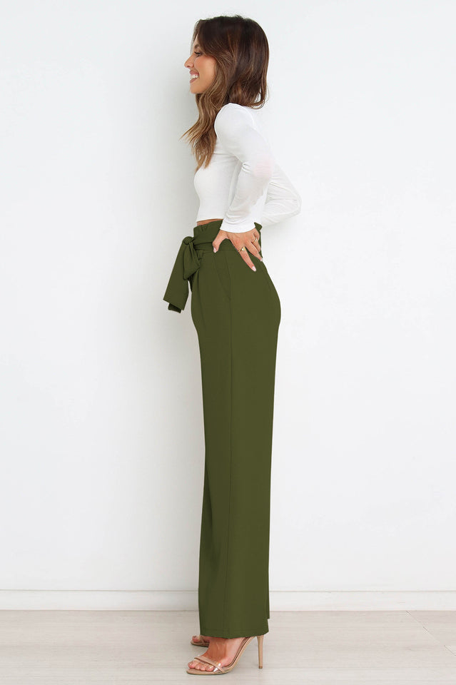 Winona | Matte High Waist Wide Leg Trousers for Women