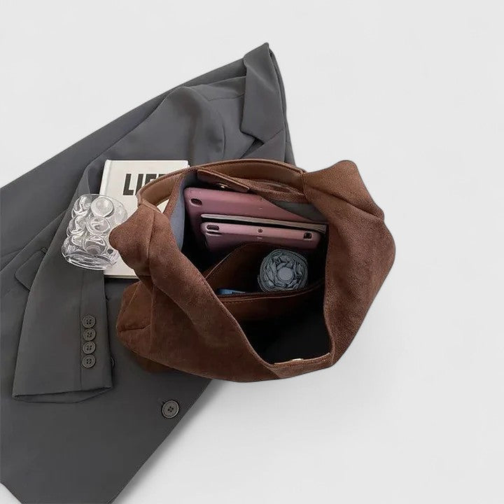 Jeanne | Softened Faux Suede Hobo Shoulder Bag for Women