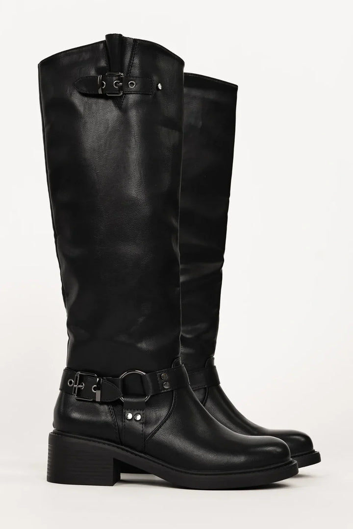 Veronique | Studded Biker Boots for Women