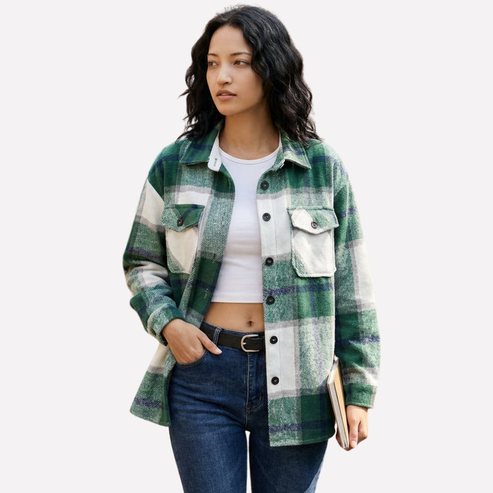 Bridget | Hardwearing Plaid Overshirt for Women
