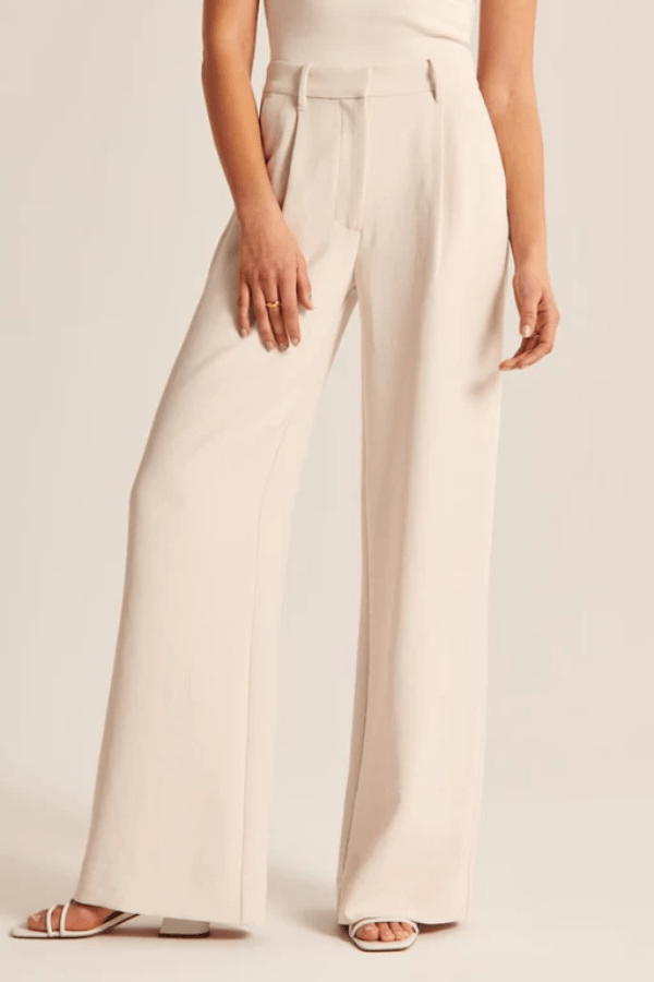 Verena | Panelled Wide Leg Trousers for Women
