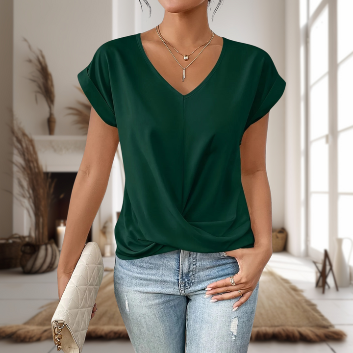 Frances | Unfussy Sweetheart Neck Long Sleeve Tee for Women