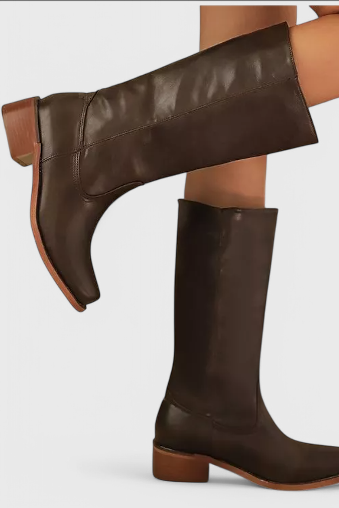 Brigitte | Ribbed Classic Knee High Boots for Women