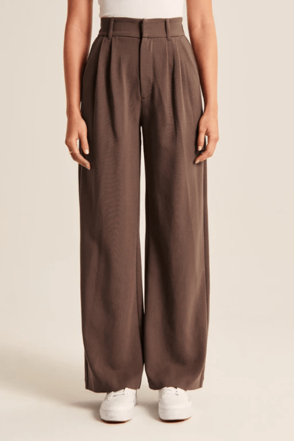 Verena | Panelled Wide Leg Trousers for Women