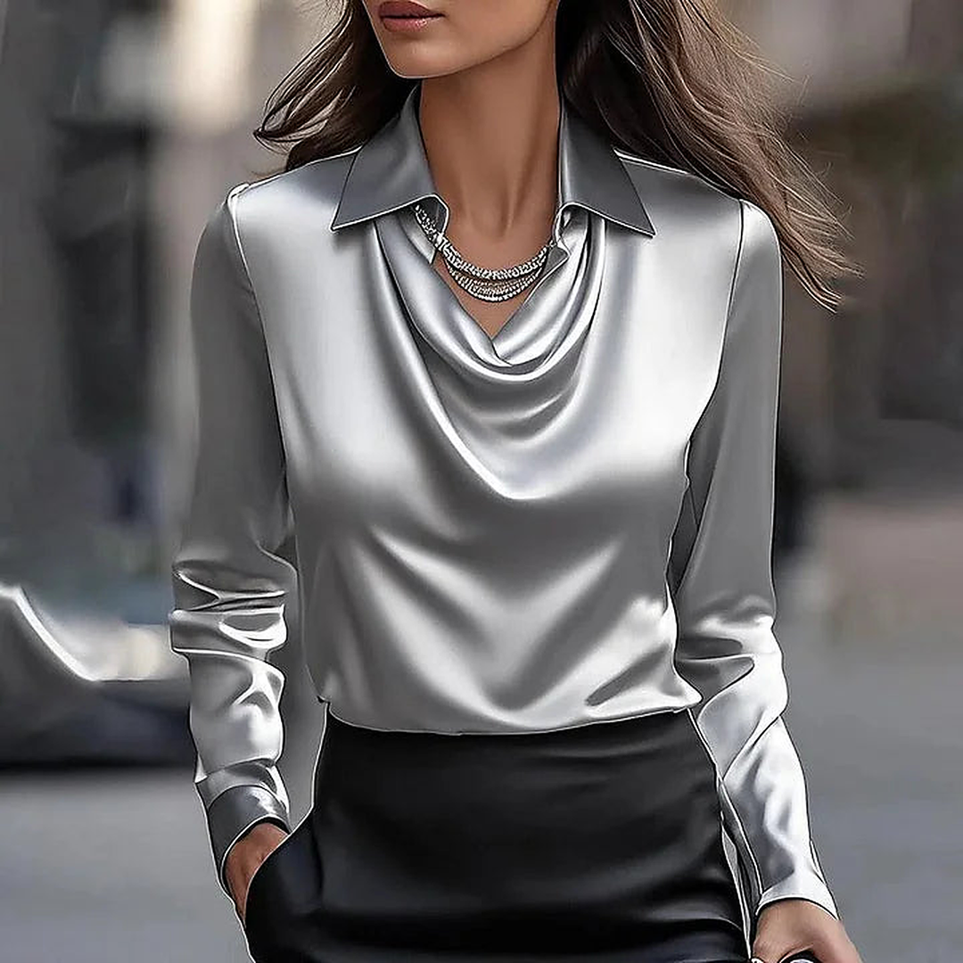 Francine | Slipped Satin Blouse for Women