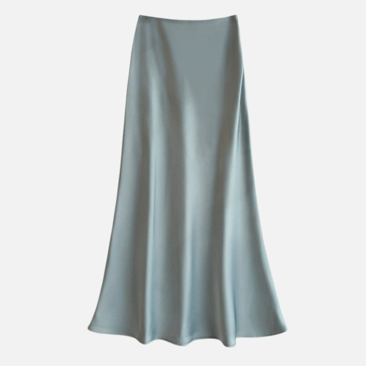 Marisol | Sheeny Satin Bias Cut Long Skirt for Women
