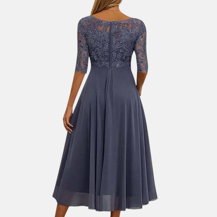 Eulalie | Scalloped Lace Cocktail Dress for Women