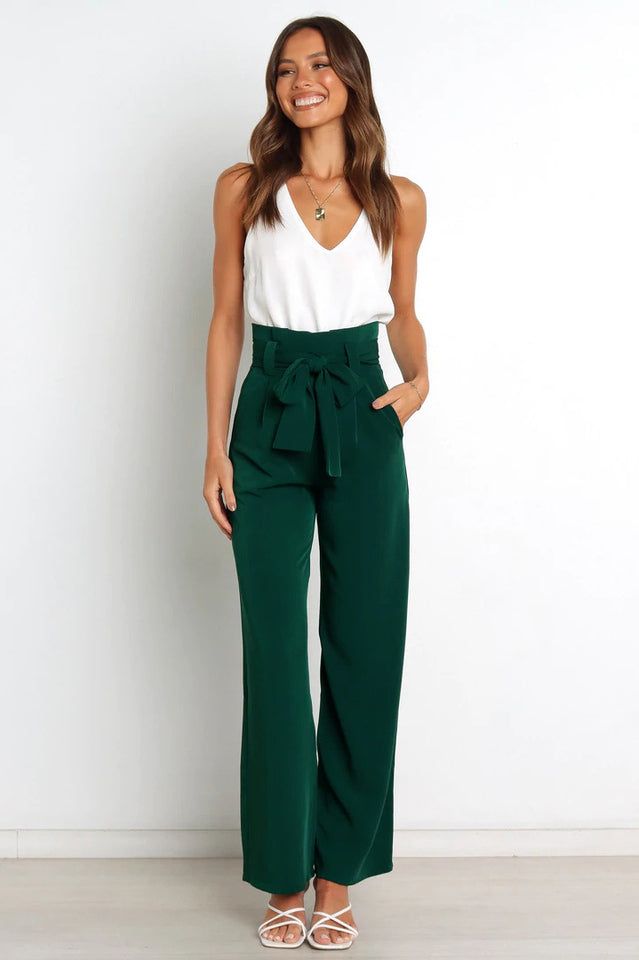 Winona | Matte High Waist Wide Leg Trousers for Women