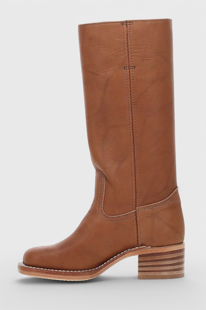 Brigitte | Ribbed Classic Knee High Boots for Women