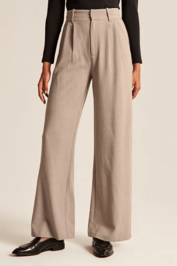 Verena | Panelled Wide Leg Trousers for Women