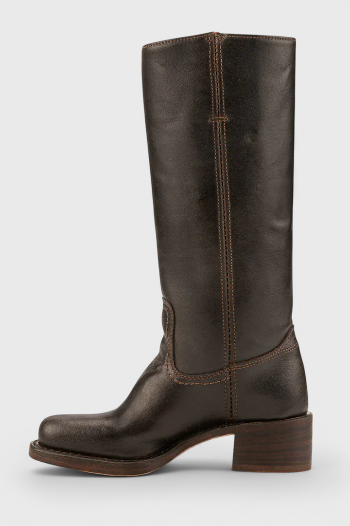 Brigitte | Ribbed Classic Knee High Boots for Women