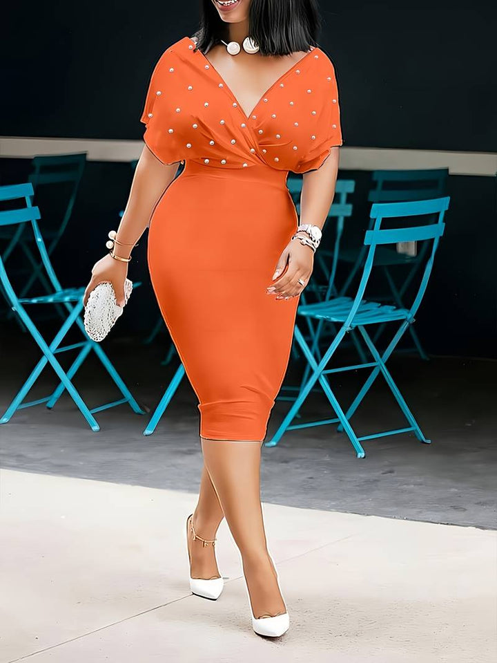 Hermance | Bodiced Wrap Bodycon Dress for Women