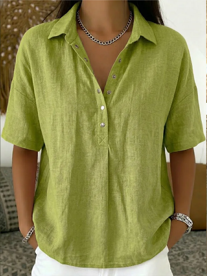 Emma | Casual Button Up Collar Shirt for Women