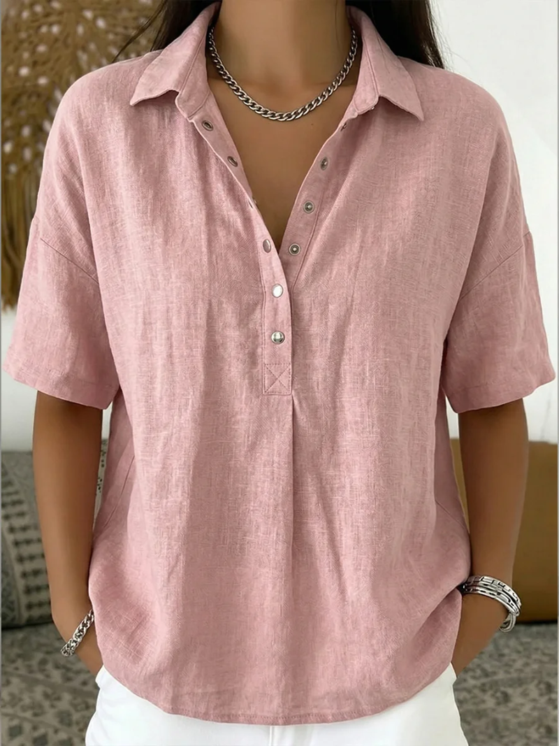 Emma | Casual Button Up Collar Shirt for Women