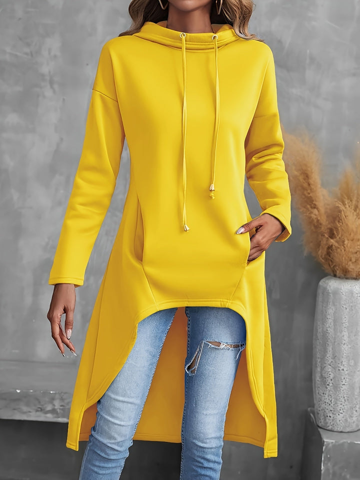 Natalie | Drowsy High Low Drawstring Hoodie for Women