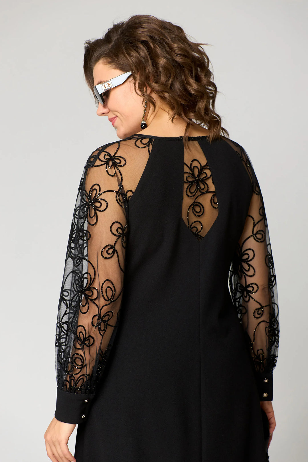 Aude | Laced Lace Sleeve Cocktail Dress for Women
