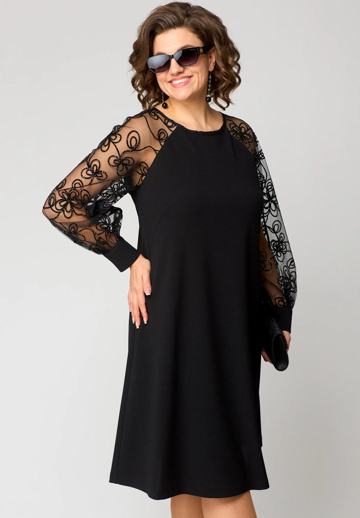 Aude | Laced Lace Sleeve Cocktail Dress for Women
