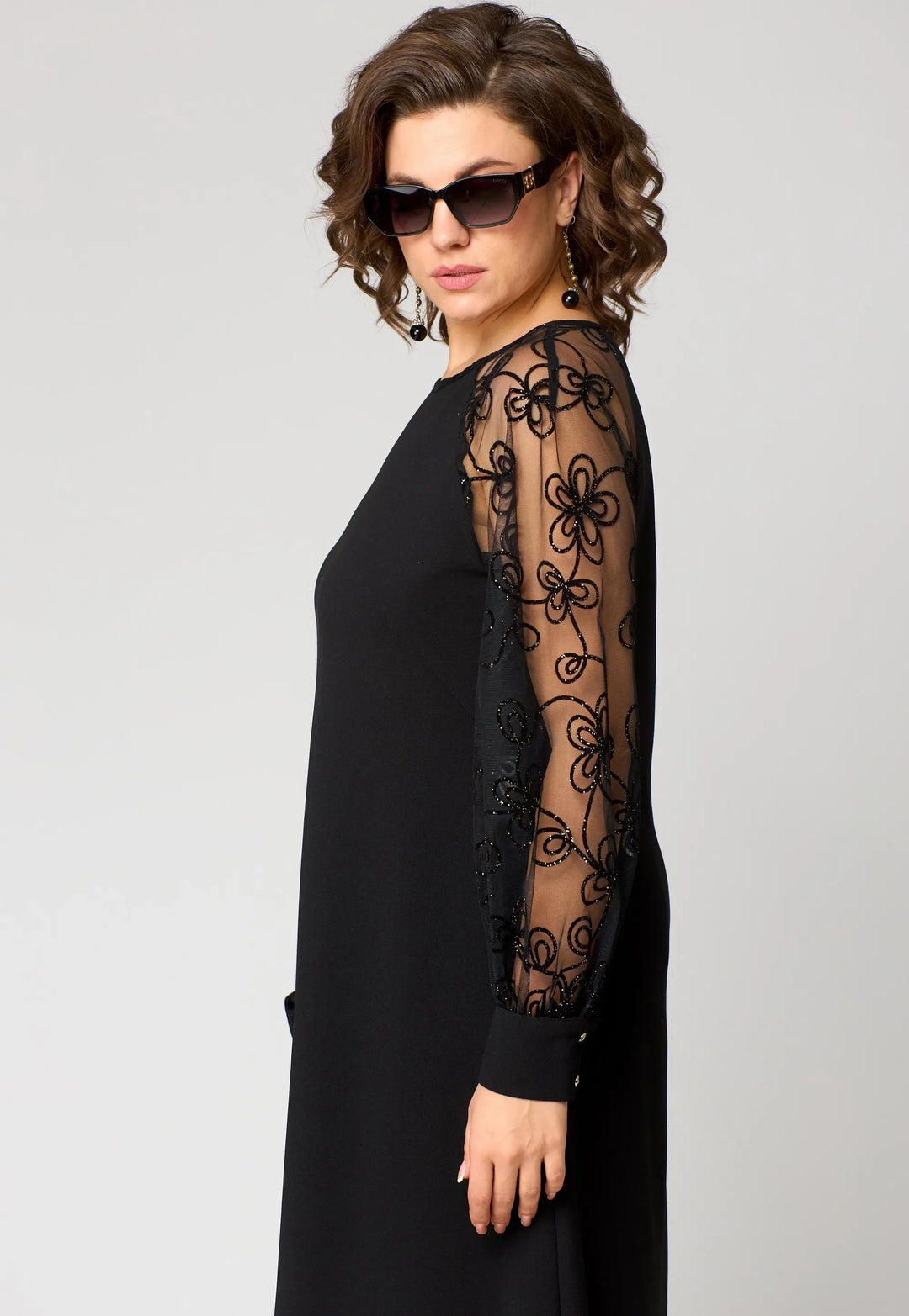 Aude | Laced Lace Sleeve Cocktail Dress for Women