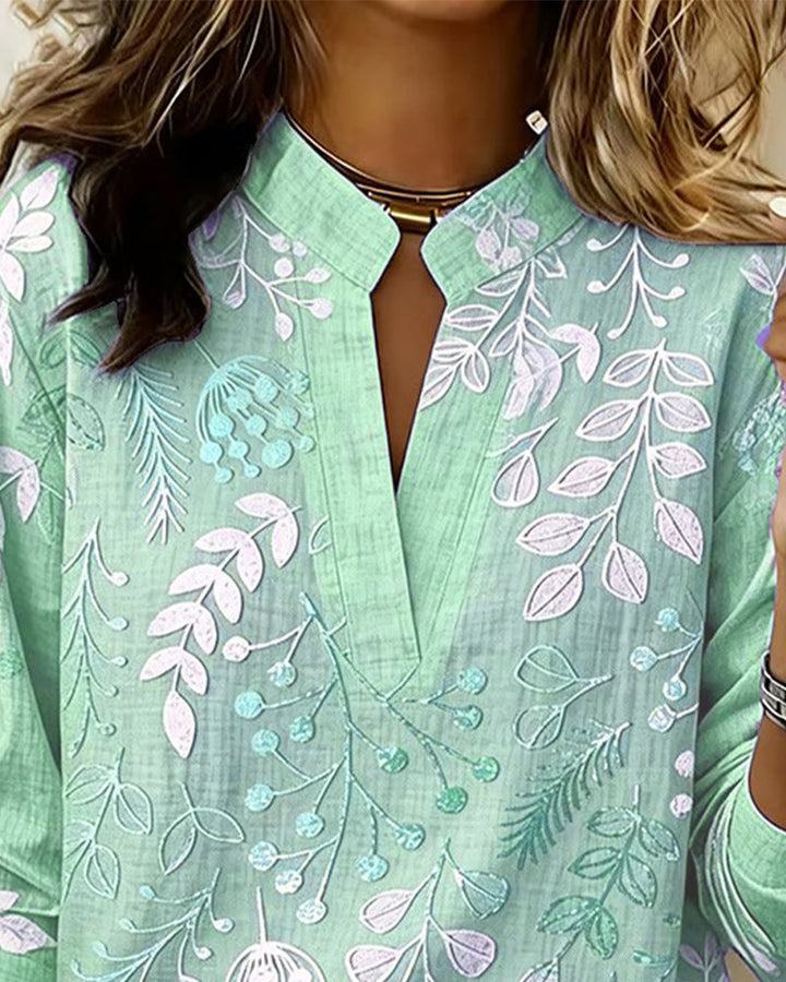 Matilda Rose | Cushioned Soft Touch Floral Blouse for Women