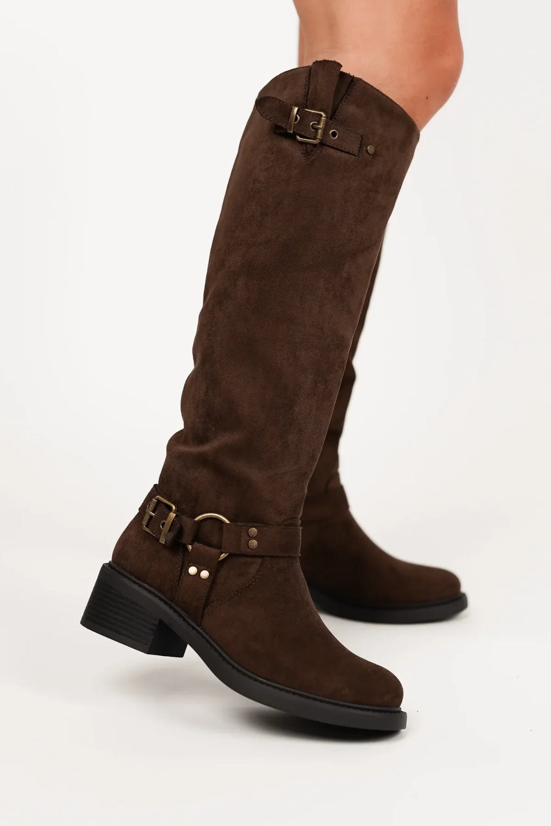 Veronique | Studded Biker Boots for Women