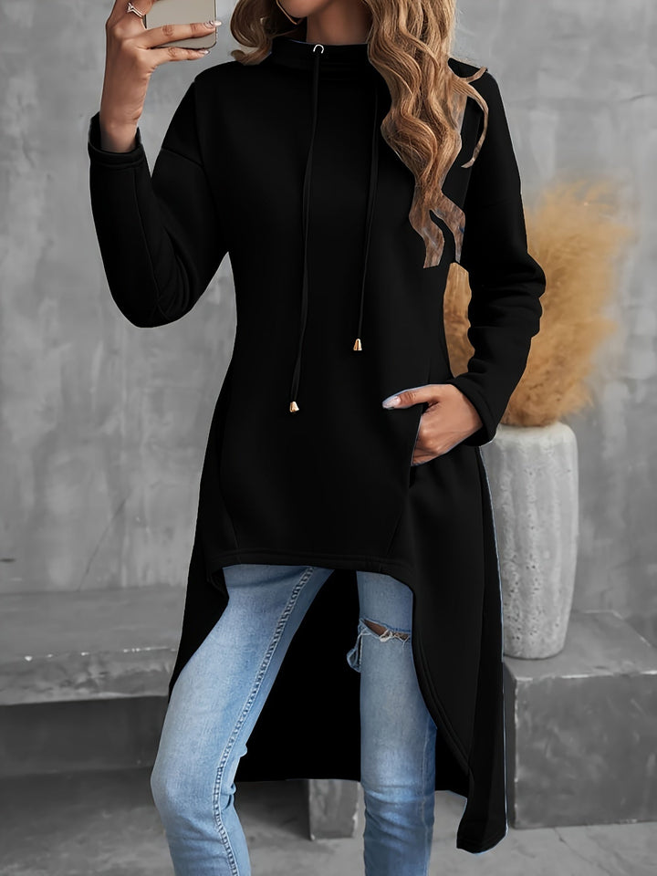 Natalie | Drowsy High Low Drawstring Hoodie for Women
