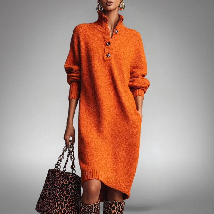 Honorine | Lush Wool Blend Knit Sweater Dress for Women