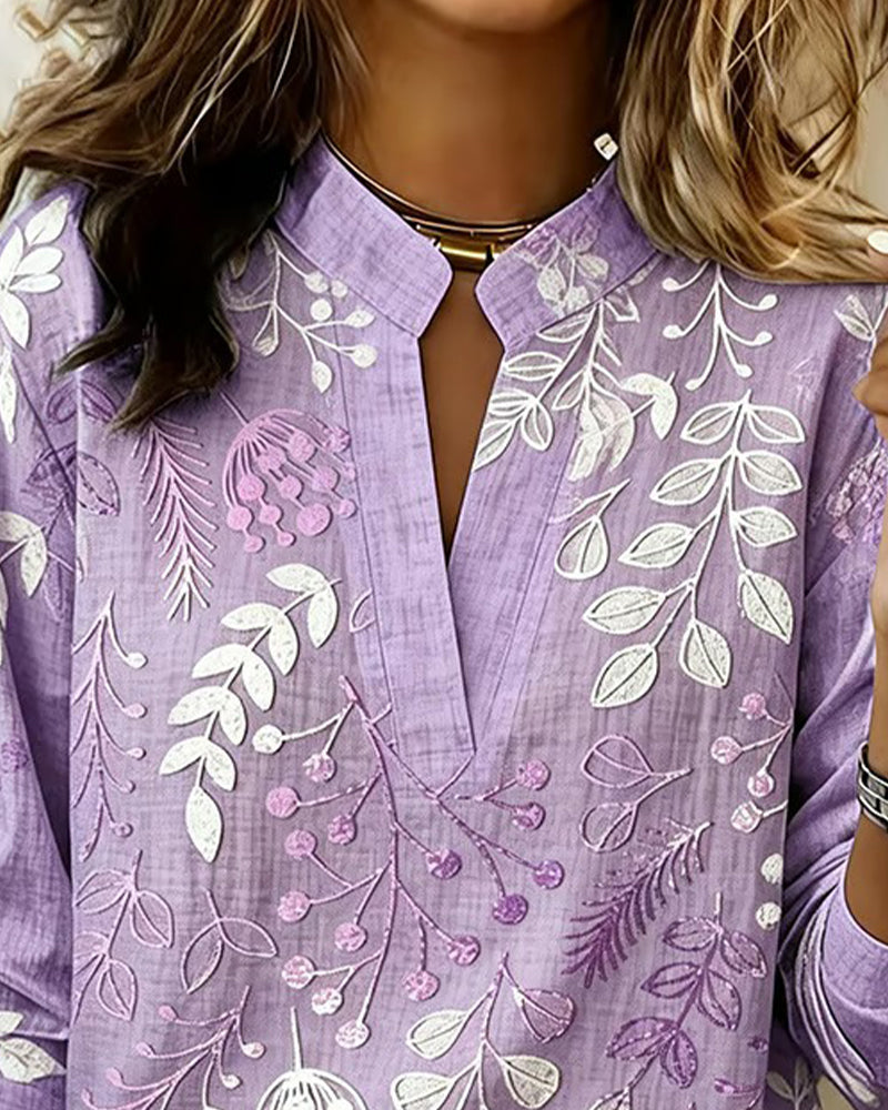 Matilda Rose | Cushioned Soft Touch Floral Blouse for Women