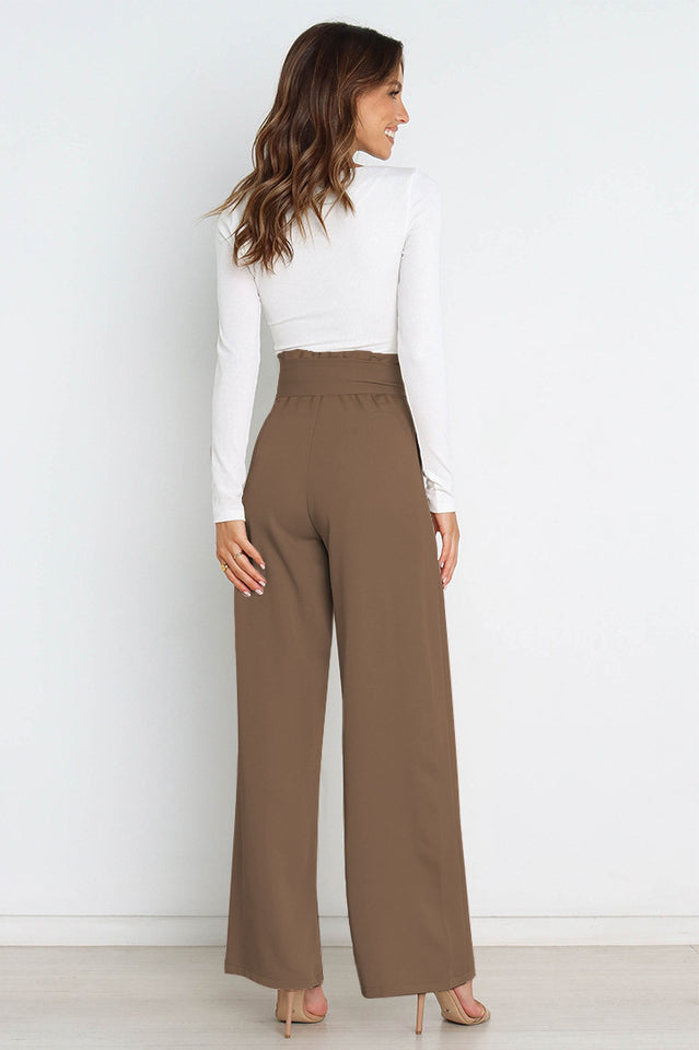 Winona | Matte High Waist Wide Leg Trousers for Women