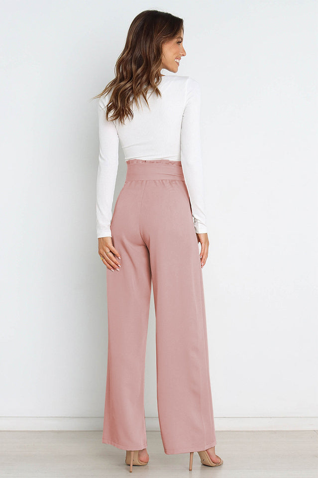 Winona | Matte High Waist Wide Leg Trousers for Women