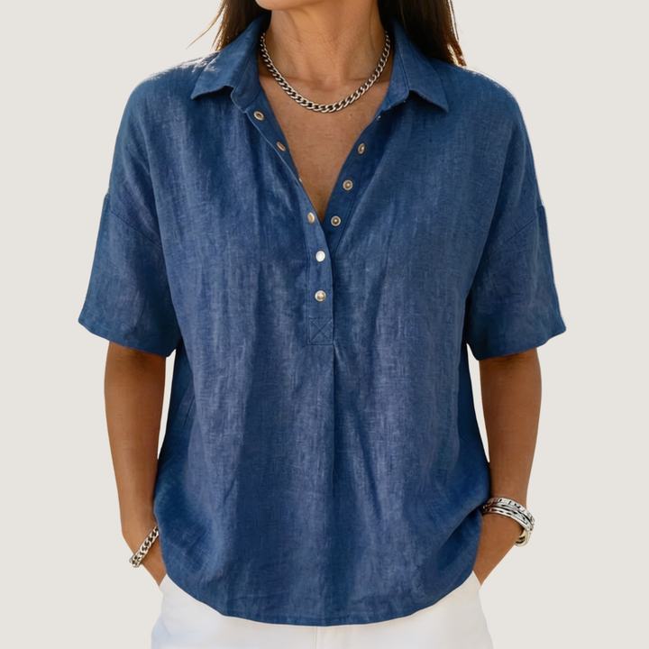 Emma | Casual Button Up Collar Shirt for Women
