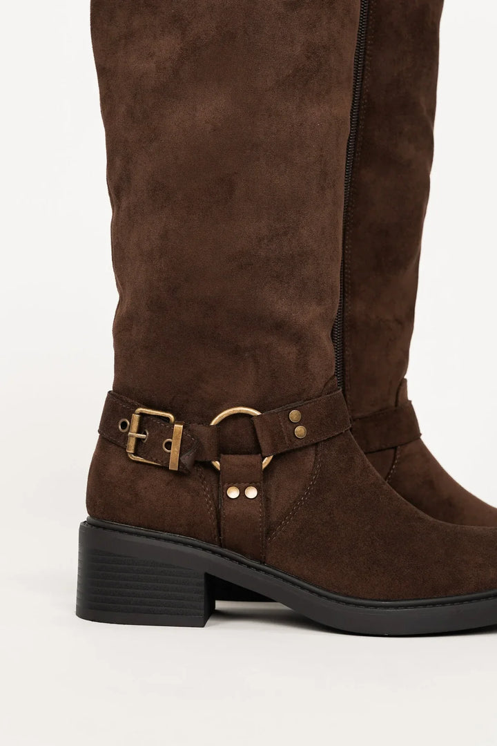 Veronique | Studded Biker Boots for Women