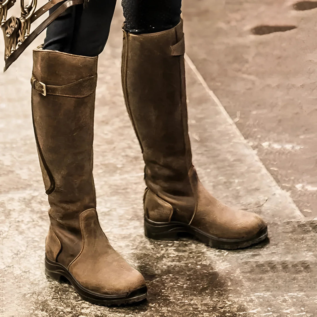 Bastienne | Strapped Classic Riding Boots for Women