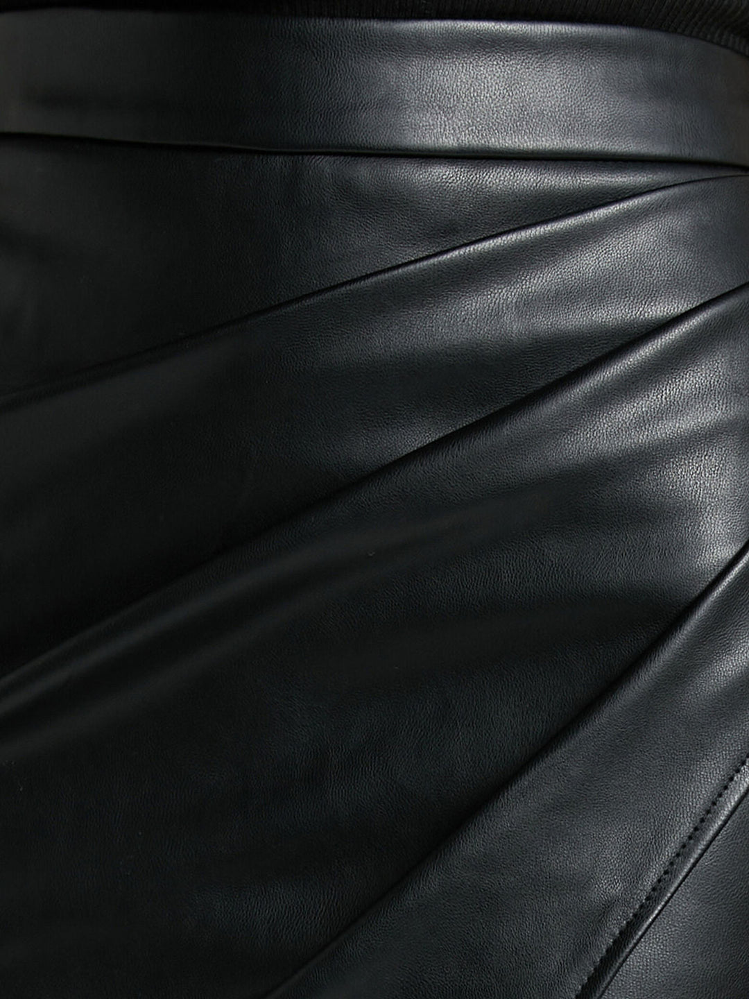 Evangeline | Poured Leather Midi Skirt for Women
