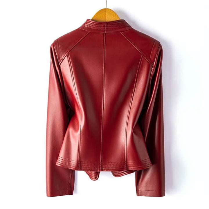 Women's Faux Leather Biker Jacket