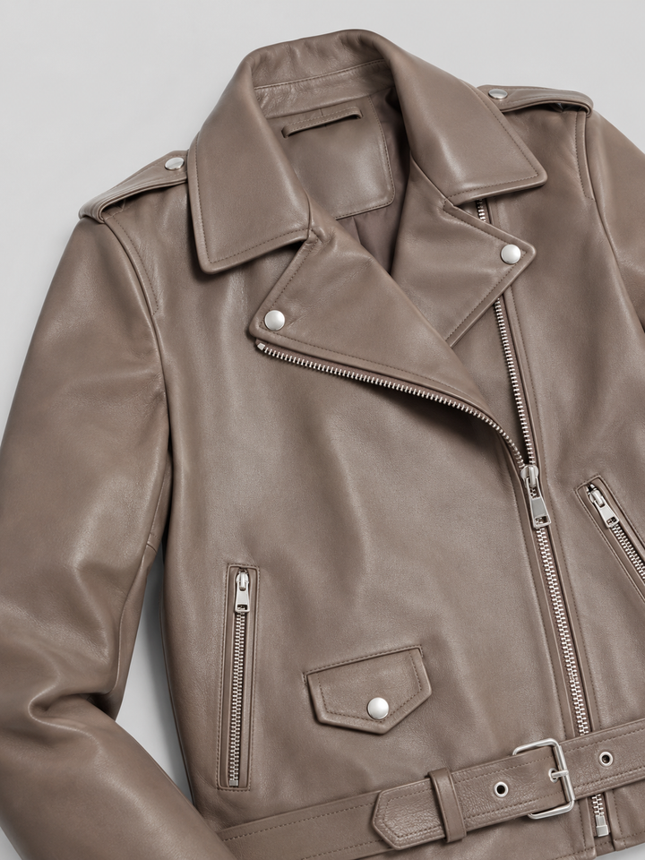 Women's Oversized Faux Leather Jacket