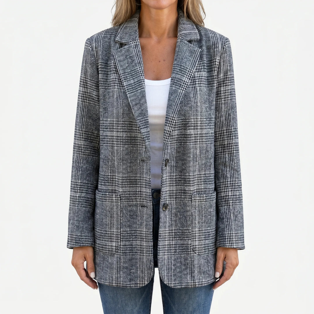 Ninon | Sprightly Checked Tailored Blazer for Women